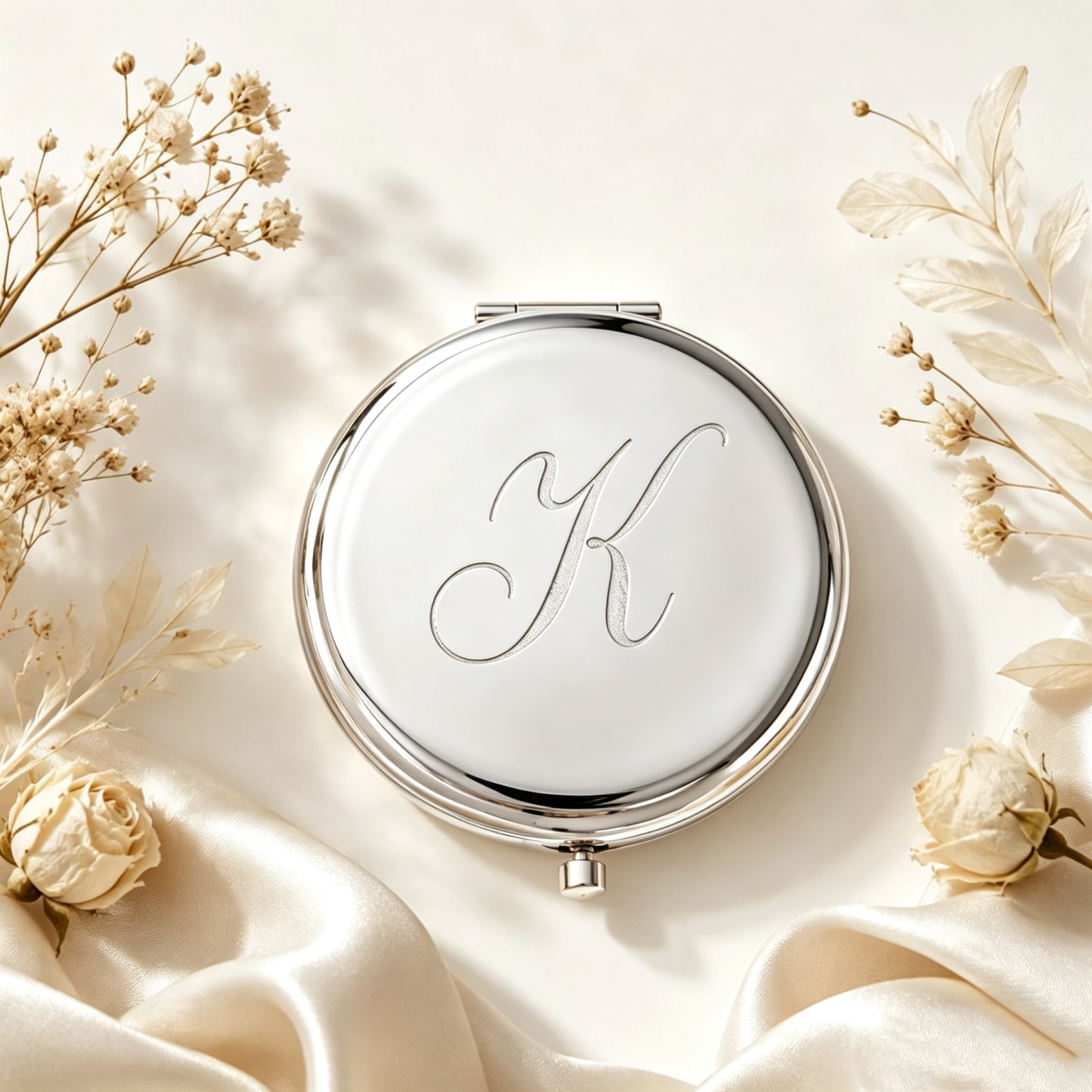 Personalized Compact Mirror with Name,Custom Engraved Gold Pocket Makeup Mirror,Bridesmaid Proposal Gifts,Wedding Party Favors - MyFaceSocksAU