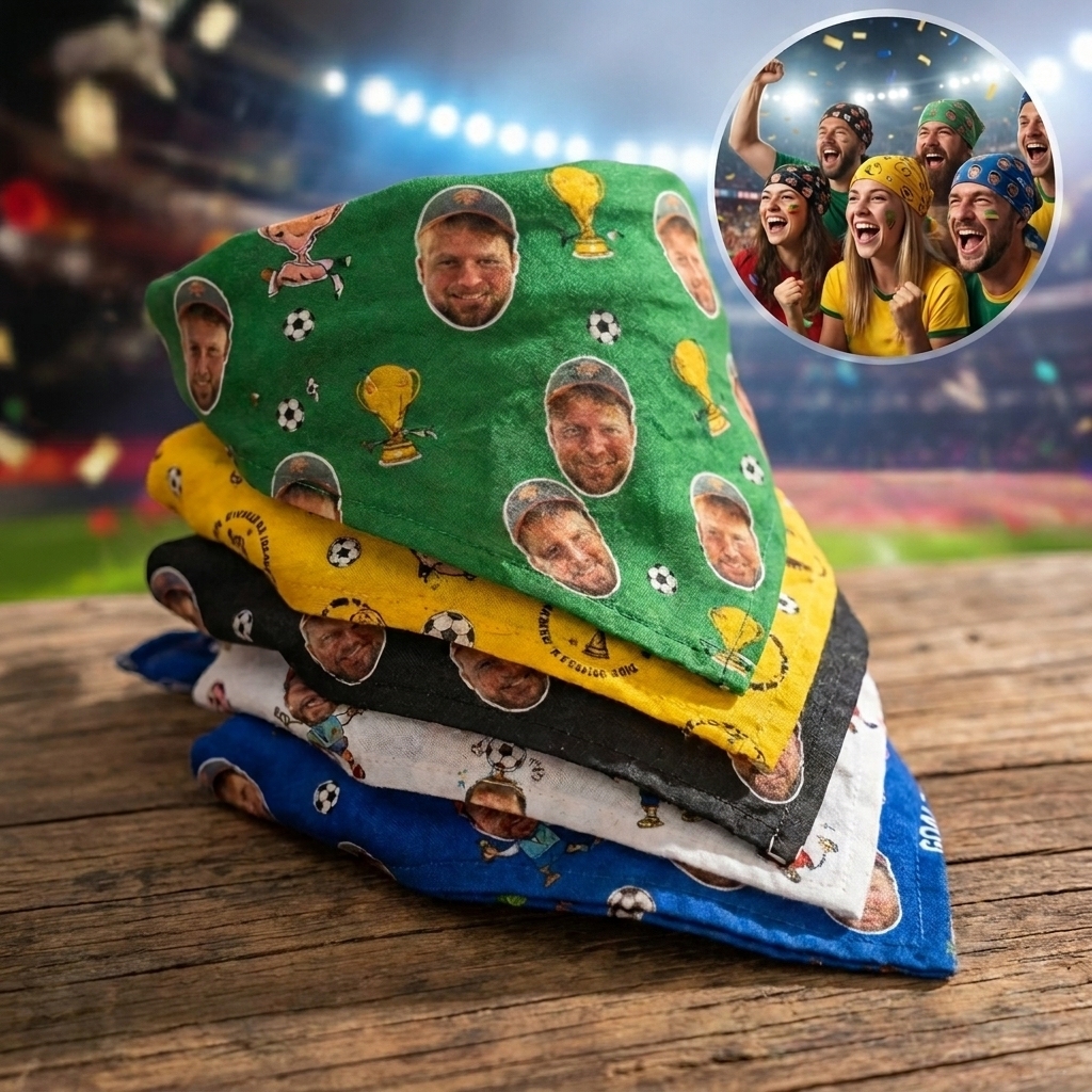 Create Your Own Bandana/Support Bandana/Personalized Bandana/Support Squad/Custom Photo Bandana/Logo/Customizable Bandana/Bachelor Party - MyFaceSocksAU