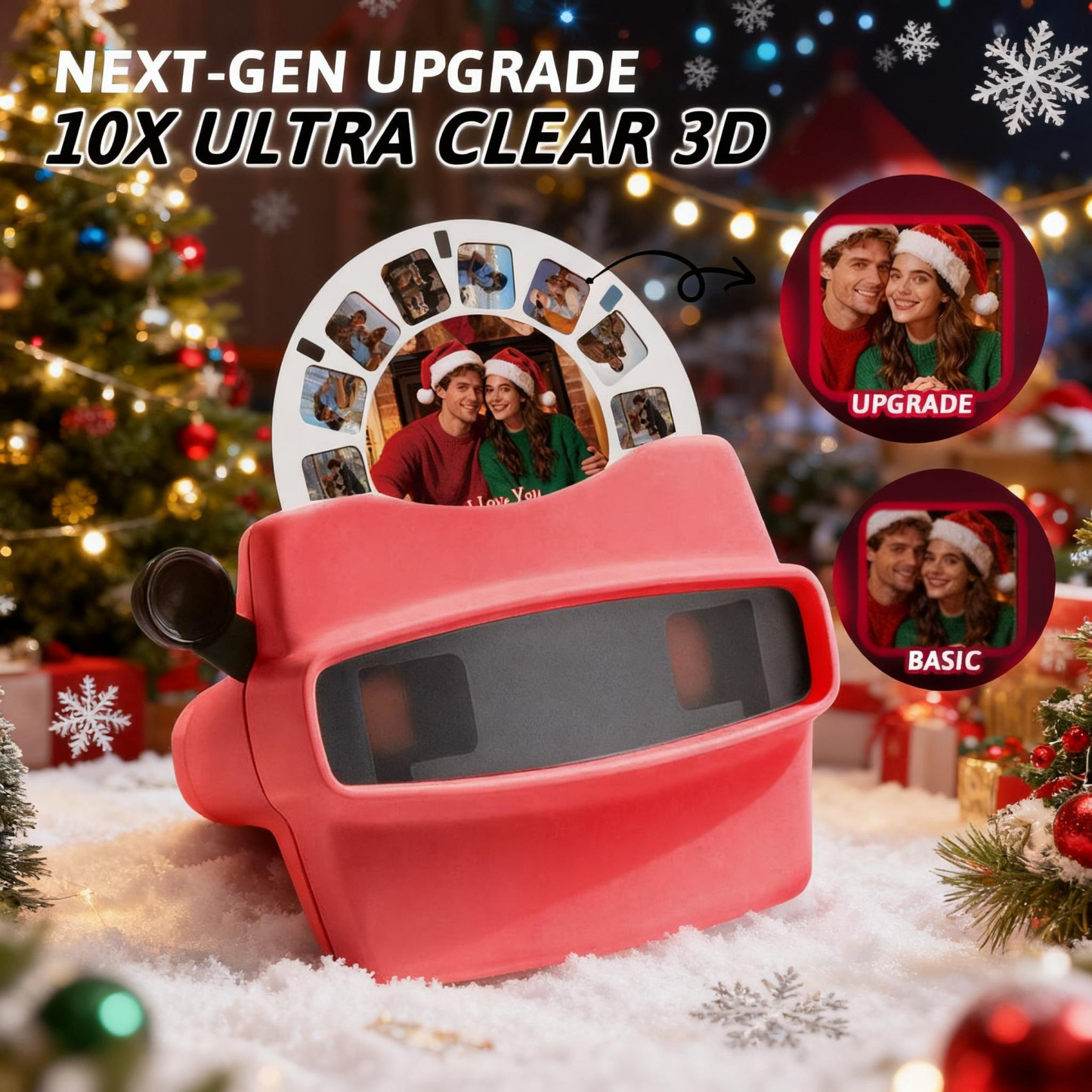 Custom 3D Viewfinder and Reel-Personalized Gifts Text and Photo Viewer with Your Own Photos
