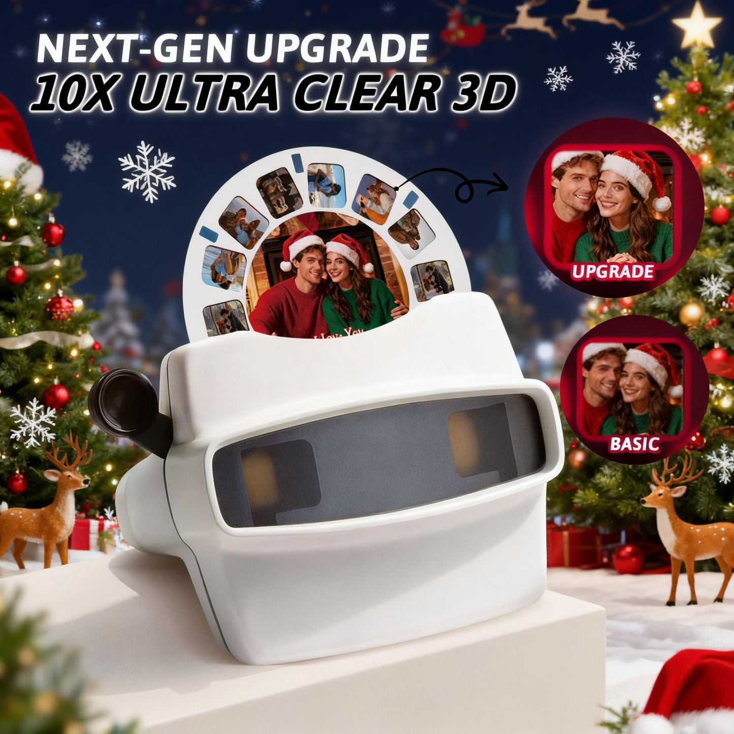 Custom 3D Viewfinder and Reel-Personalized Gifts Text and Photo Viewer with Your Own Photos