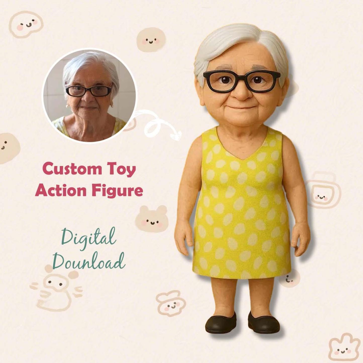Custom 3D Toy Figure Mini Figures Personalization Photo Blind Box Gift For Boyfriend - MyFaceSocksAU
