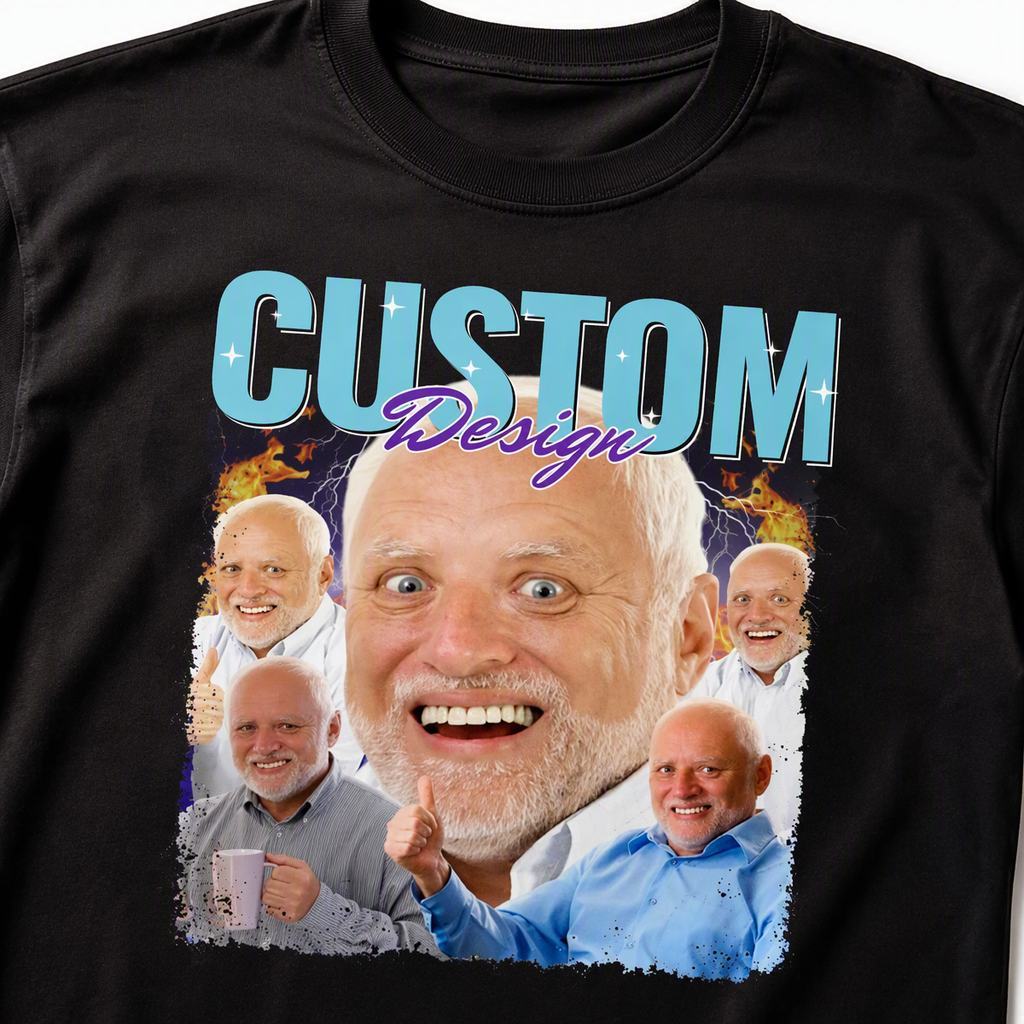 Custom Photo Bootleg Tee T-shirts Gifts for Her Personalized Vintage-Style Tee