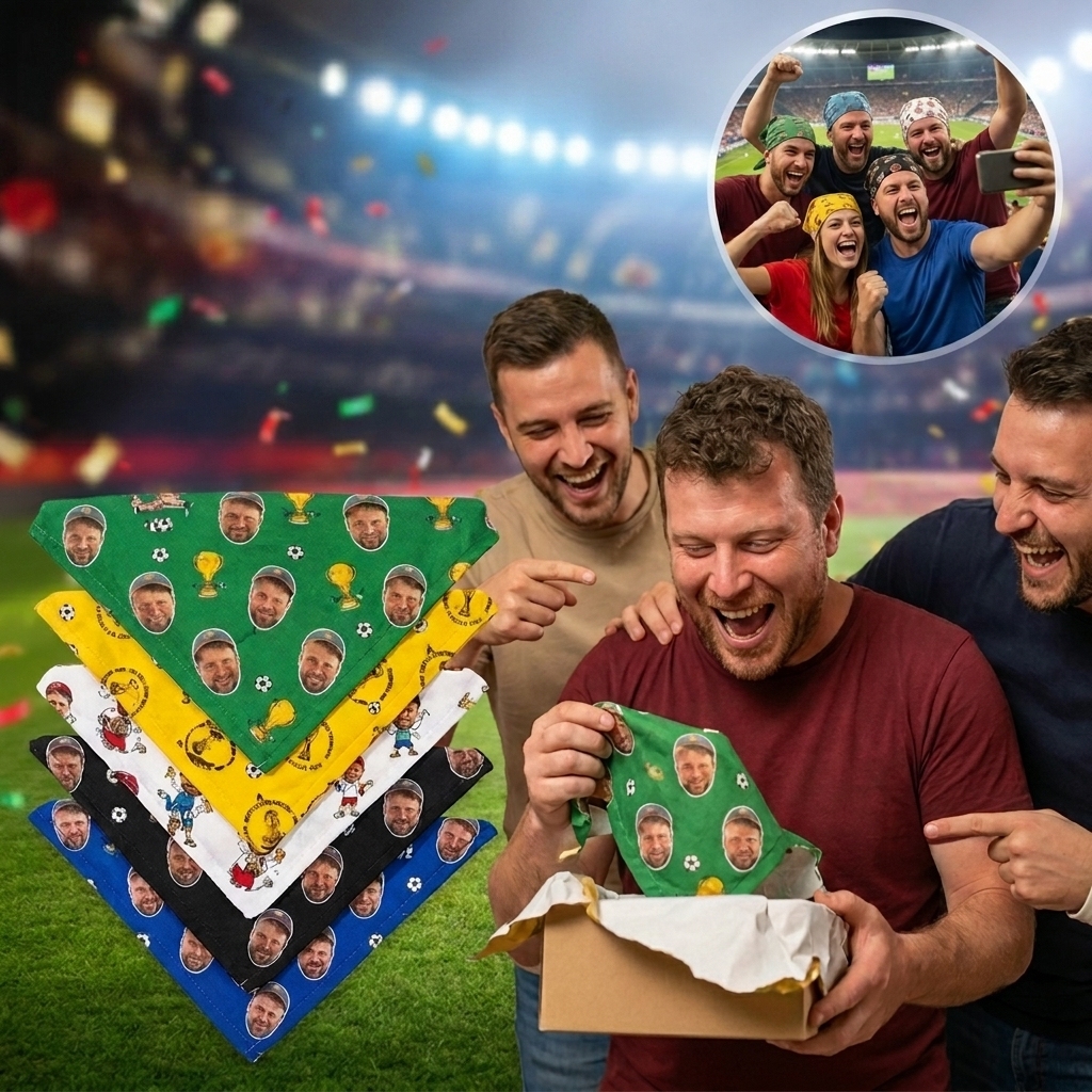 Create Your Own Bandana/Support Bandana/Personalized Bandana/Support Squad/Custom Photo Bandana/Logo/Customizable Bandana/Bachelor Party - MyFaceSocksAU