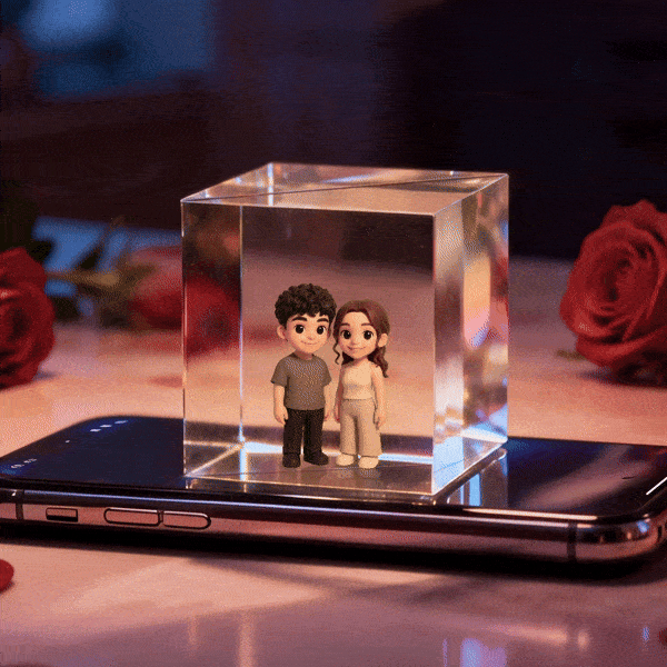 Holographic Lumina Boxes For Lovers | High-Transmittance Holographic Material Image Holographic House Valentine's Day Gift - MyFaceSocksAU