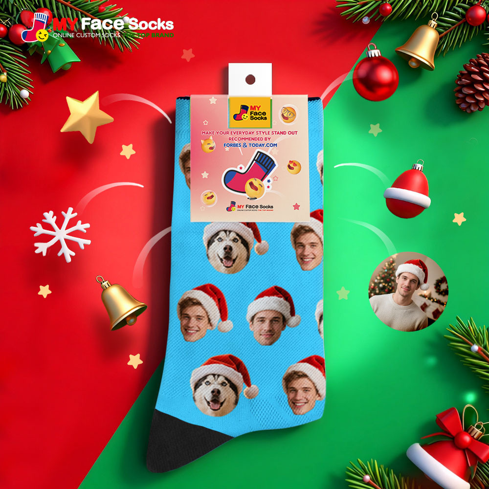 Christmas Gift Custom Face Socks Personalized Socks with Faces Photo Funny Gift Photo Family Socks