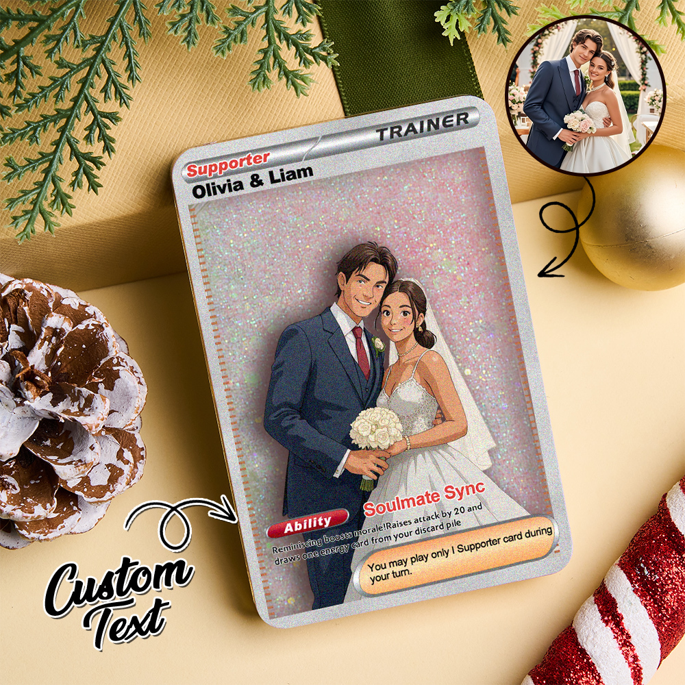 Custom Multicolor Flowing Sand Card Acrylic Card for Pet Lovers & Couple Anniversary Christmas Gift Idea