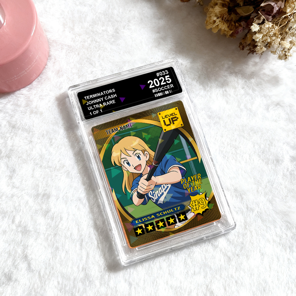 Custom Sports Trading Card Personalized Photo Portrait Card for Athletes and Fans - MyFaceSocksAU