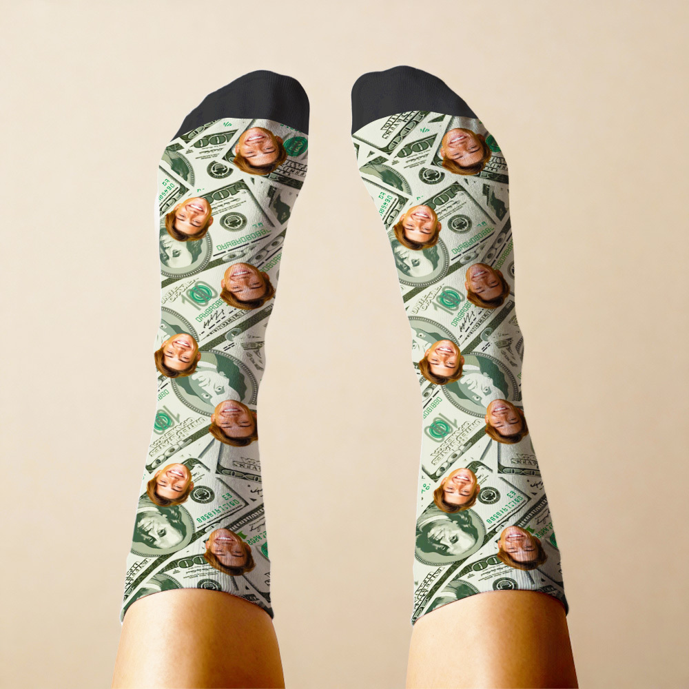 Christmas Socks Custom Funny Face Socks Personalized Funny Custom Design Best Gift Idea for Xmas - MyFaceSocksAU