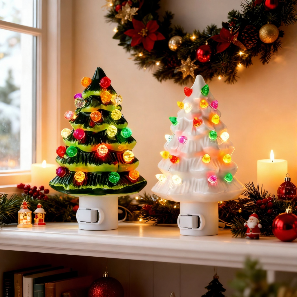 Christmas Tree Ornament Decor Creative Resin Christmas Decoration for Home Yard & Holiday Display US Plug Version