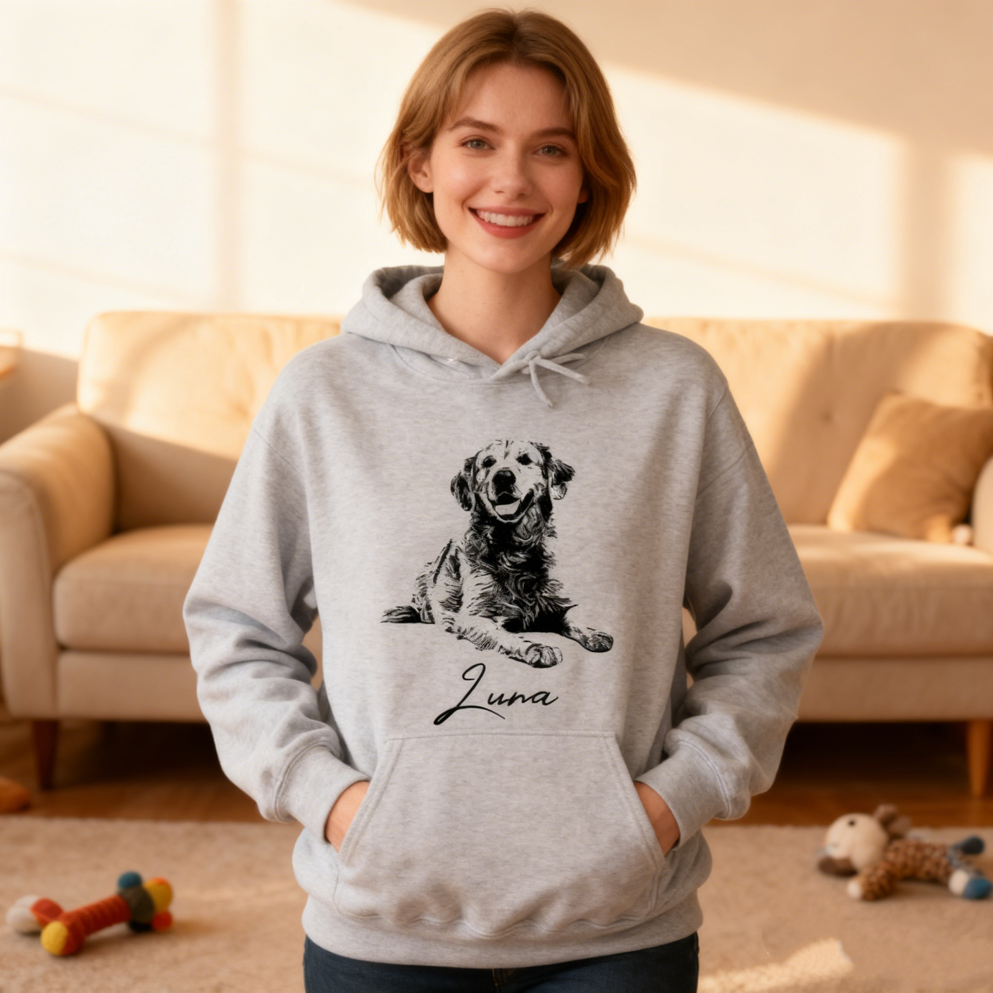 Custom Photo Hoodie, Personalized Hoodie, Dog Mom Christmas Gifts, Dog Owner Hoodie, Personalized Dog Owner Gift, Custom Photo Print Cat Dad - MyFaceSocksAU