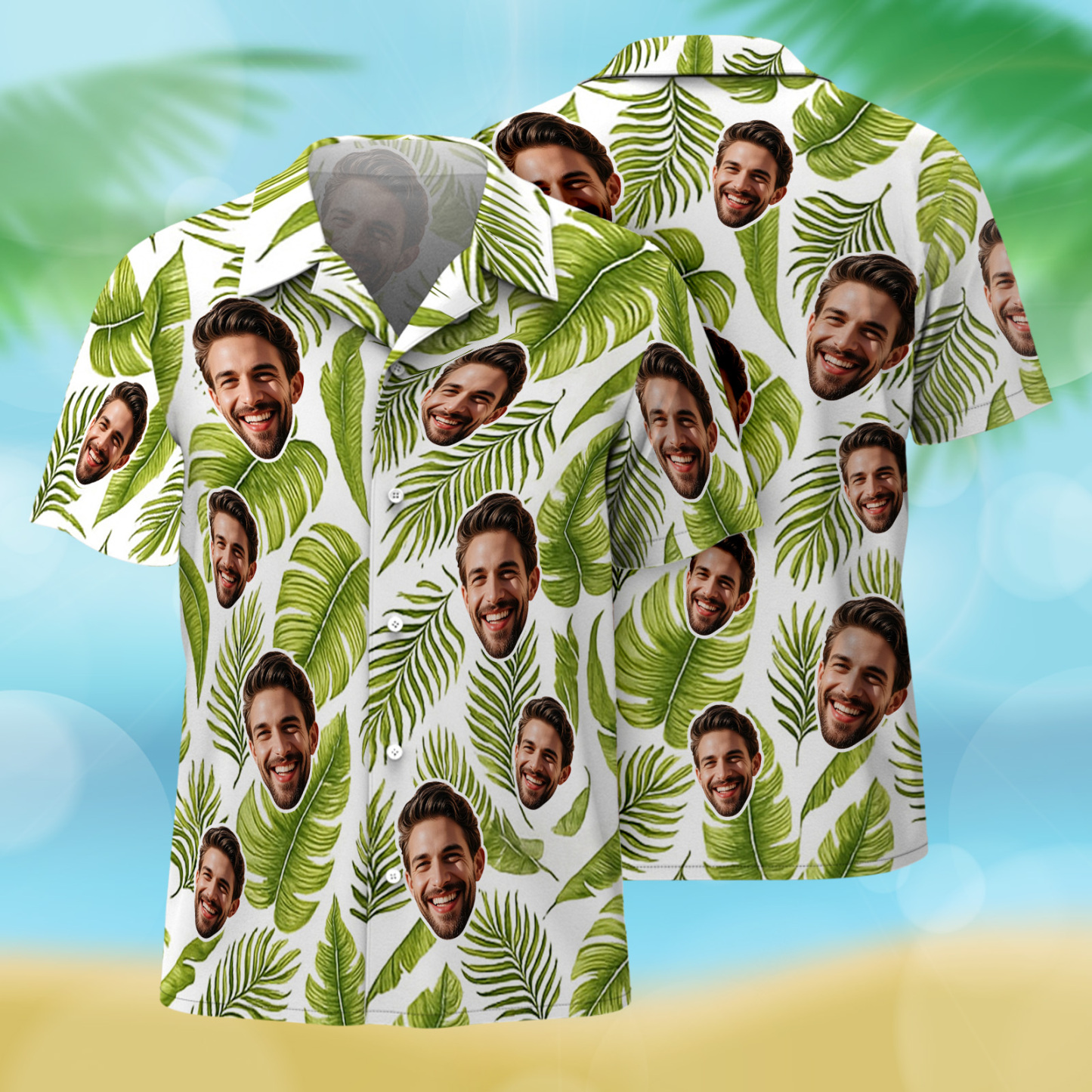 Custom Hawaiian Shirts Face Mens Aloha Shirt Sewing Pattern Hawaiian Shirt Gift for Summer Vibe Holiday - MyFaceSocksAU