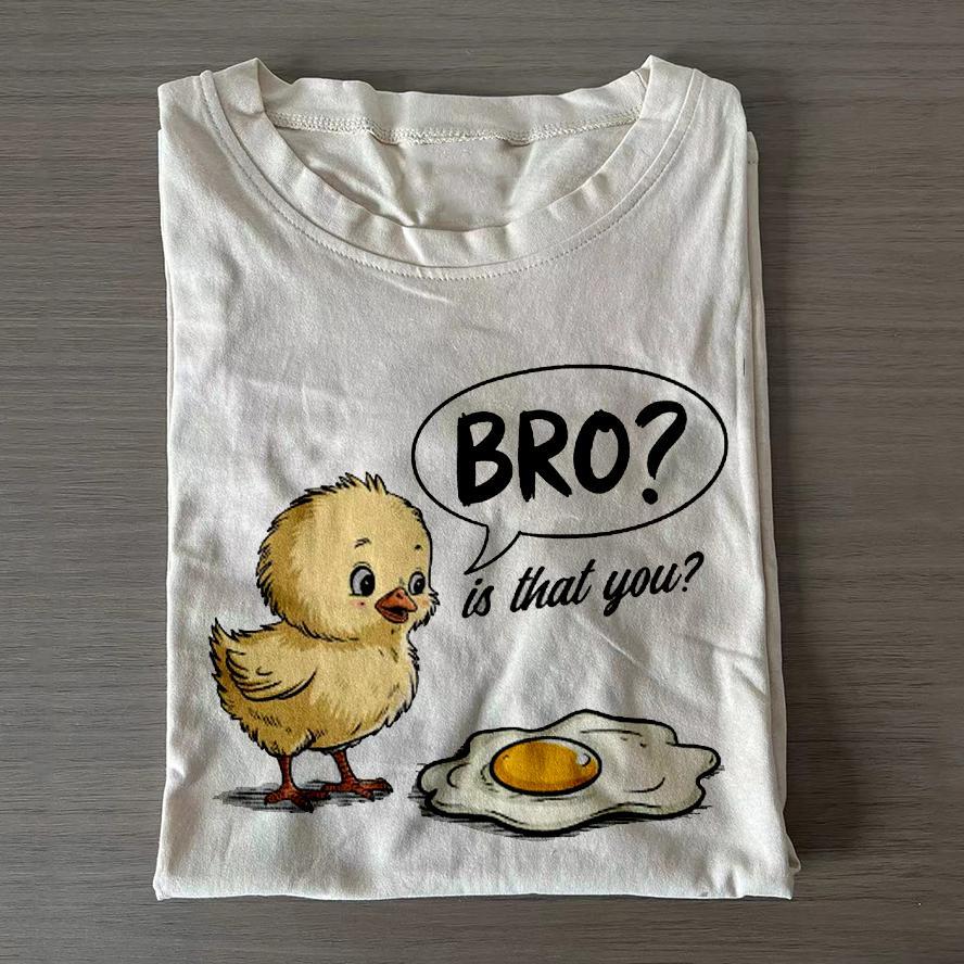 Funny Chick and Egg T-Shirt – Cute Chicken Graphic Tee, Humorous Farm Animal Shirt, Casual Gift for Chicken Lovers, Men and Women - MyFaceSocksAU