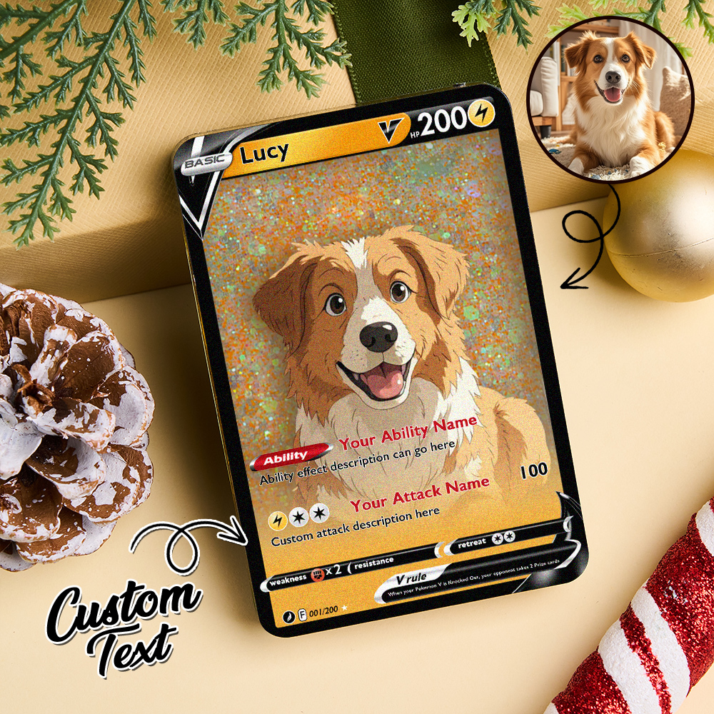 Custom Multicolor Flowing Sand Card Acrylic Card for Pet Lovers & Couple Anniversary Christmas Gift Idea