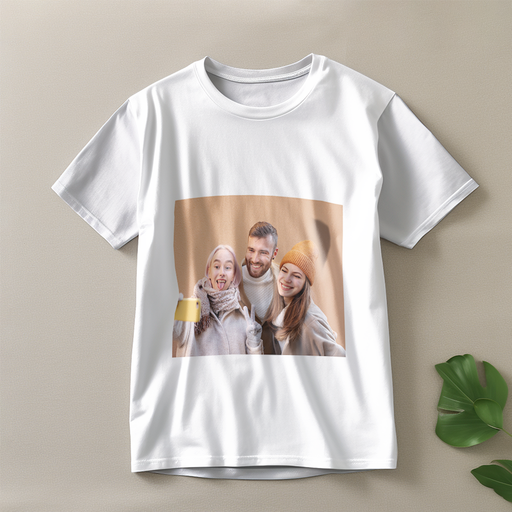 Custom Photo Vintage Tee Personalized Name T-shirt for Men Unique 90s Vintage Shirt Old School Tee - MyFaceSocksAU