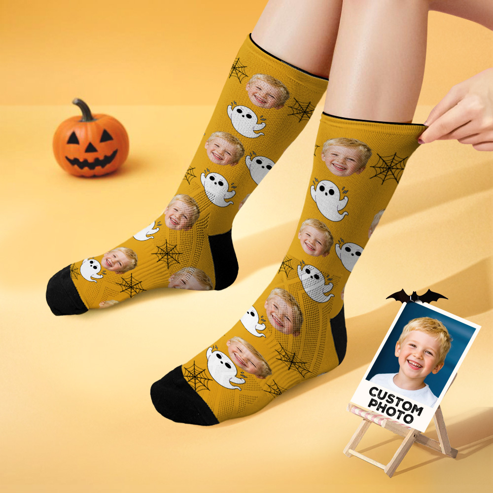 Personalized Face Socks Personalized Halloween Photo Funny Socks Gift - MyFaceSocksAU