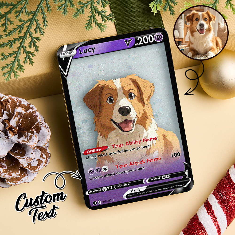 Custom Multicolor Flowing Sand Card Acrylic Card for Pet Lovers & Couple Anniversary Christmas Gift Idea