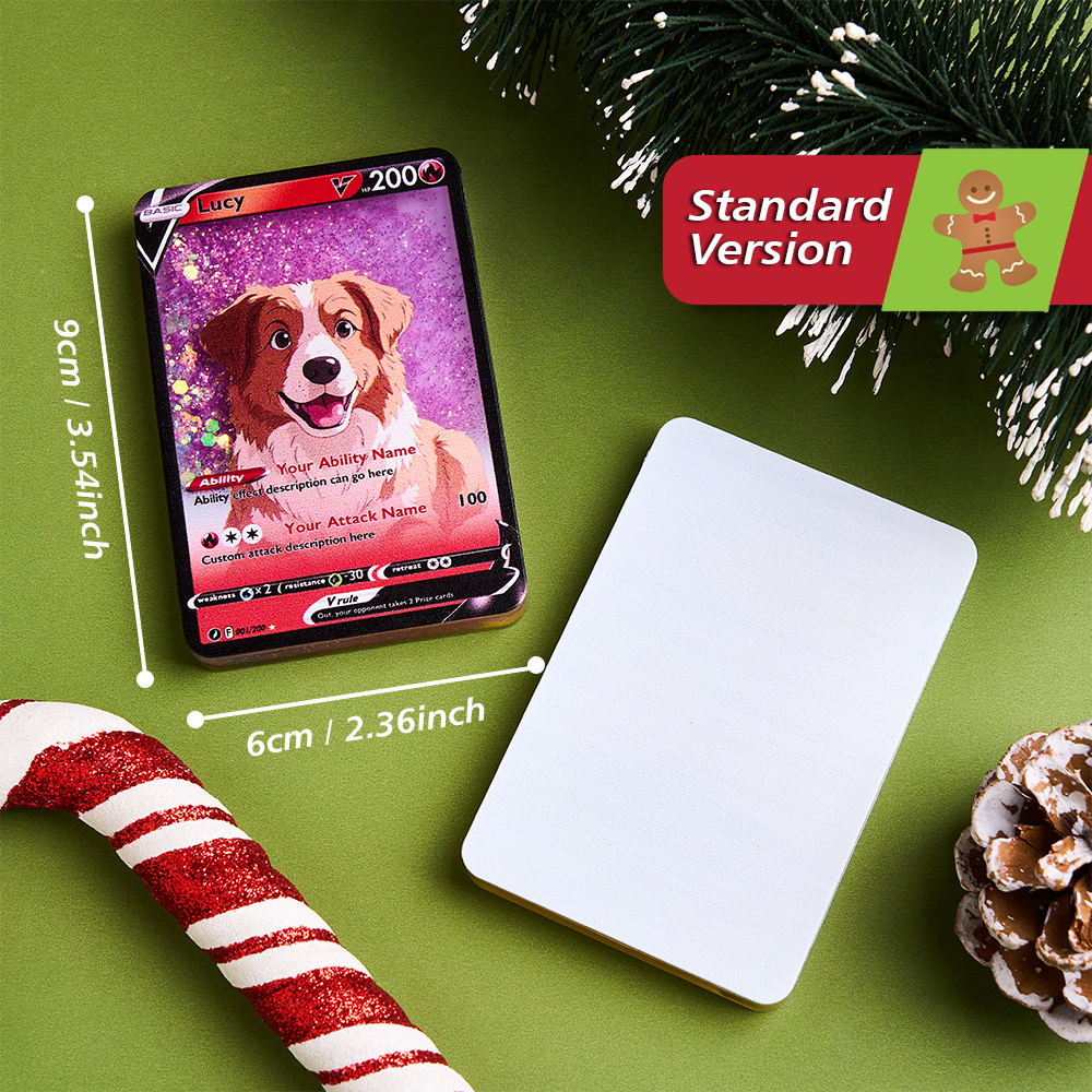 Custom Multicolor Flowing Sand Card Acrylic Card for Pet Lovers & Couple Anniversary Christmas Gift Idea