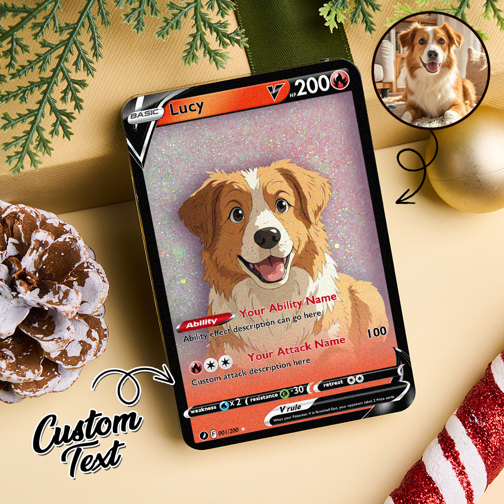 Custom Multicolor Flowing Sand Card Acrylic Card for Pet Lovers & Couple Anniversary Christmas Gift Idea