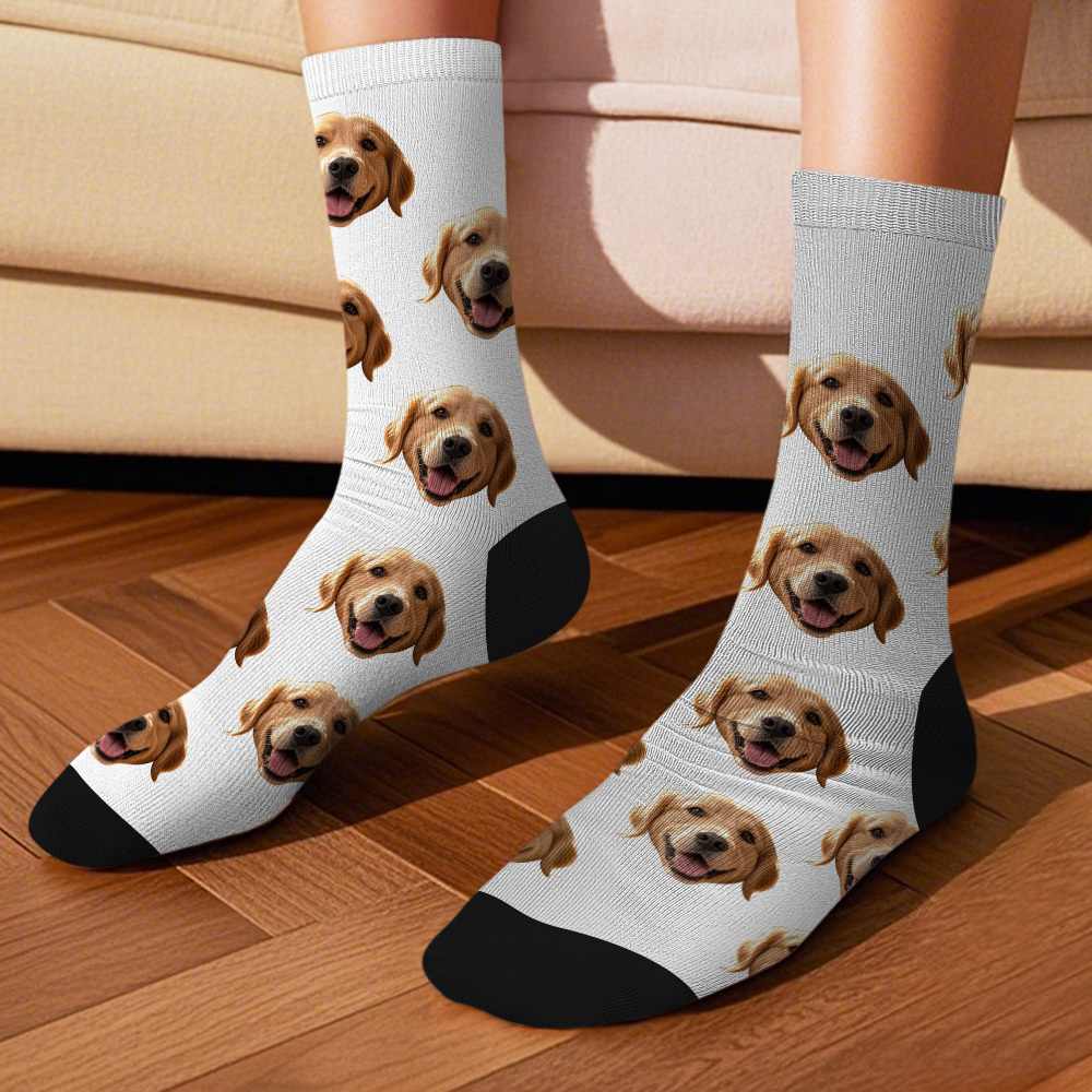 Personalized Face Socks with Photos Custom BIg Face Socks for Couples Funny Gift Idea - MyFaceSocksAU