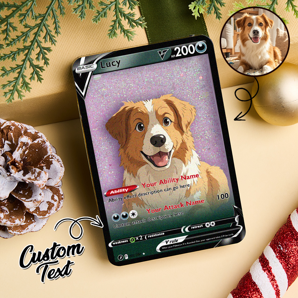 Custom Multicolor Flowing Sand Card Acrylic Card for Pet Lovers & Couple Anniversary Christmas Gift Idea