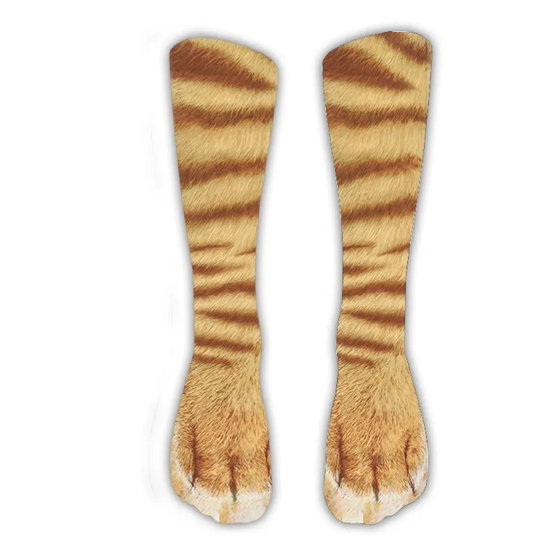 Realistic Animal Paw Print Socks – Lifelike Cat & Dog Claw Effect Novelty Fun Christmas Gift Socks for Pets Lover Kids - MyFaceSocksAU