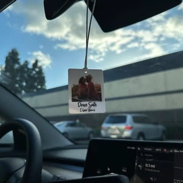 Photo Car Ornament Christmas Gifts Car Ornament Personalized Gifts for Him Custom Photo Car Ornament Couple Ornament - MyFaceSocksAU