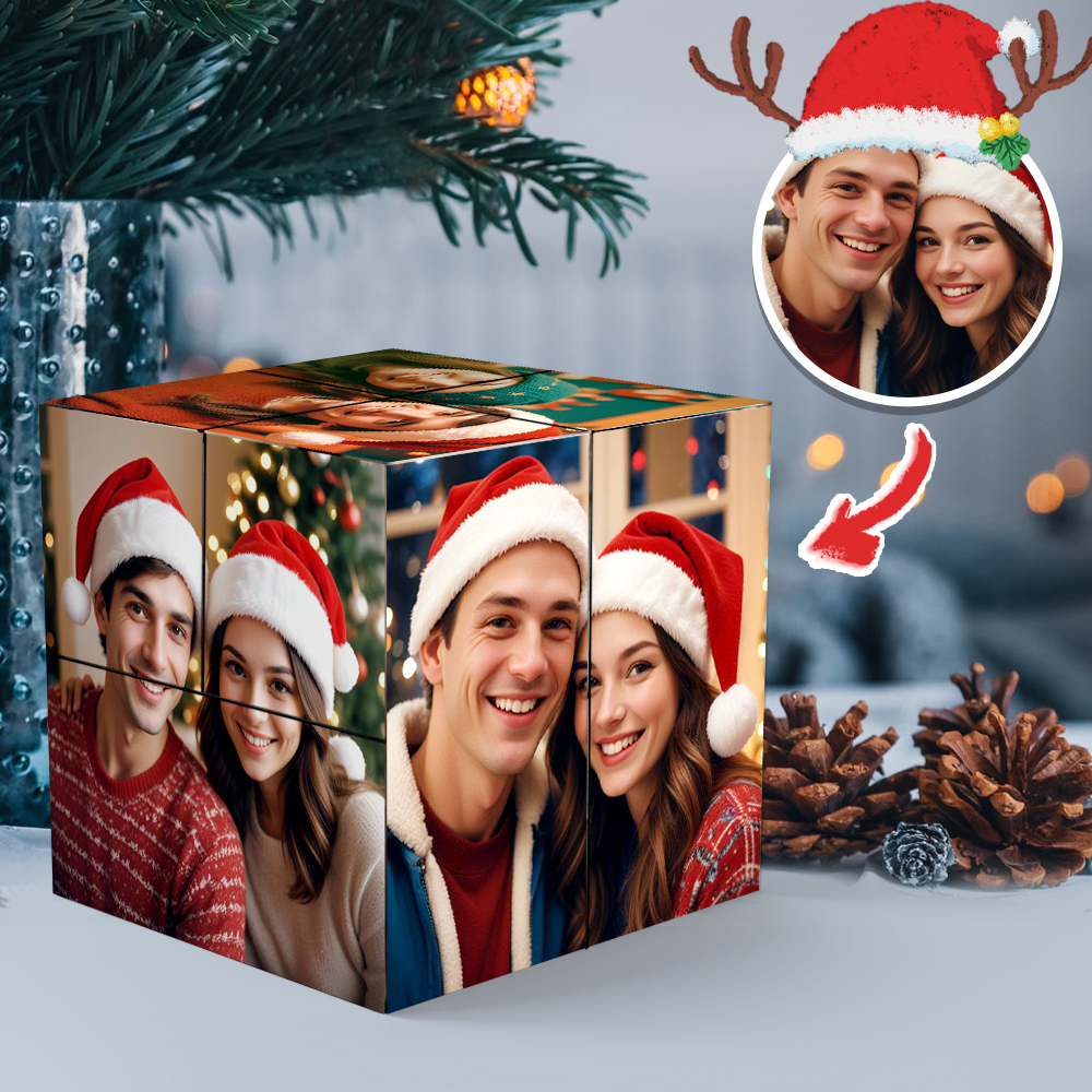 Custom Photo Rubic's Cube Multiphoto Colorful Rubic's Cube Christmas Gift