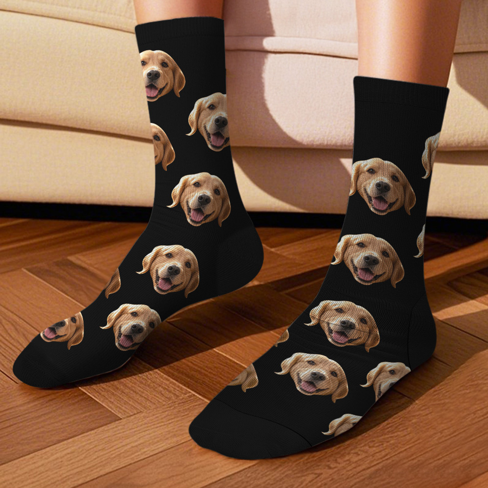 Personalized Face Socks with Photos Custom BIg Face Socks for Couples Funny Gift Idea - MyFaceSocksAU