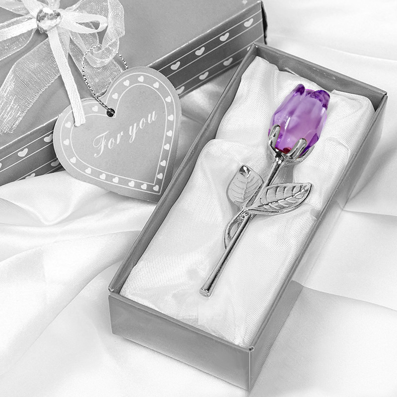 Crystal Roses With Gift Box Gift For Her Wedding Present Valentine's Day gift - MyFaceSocksAU