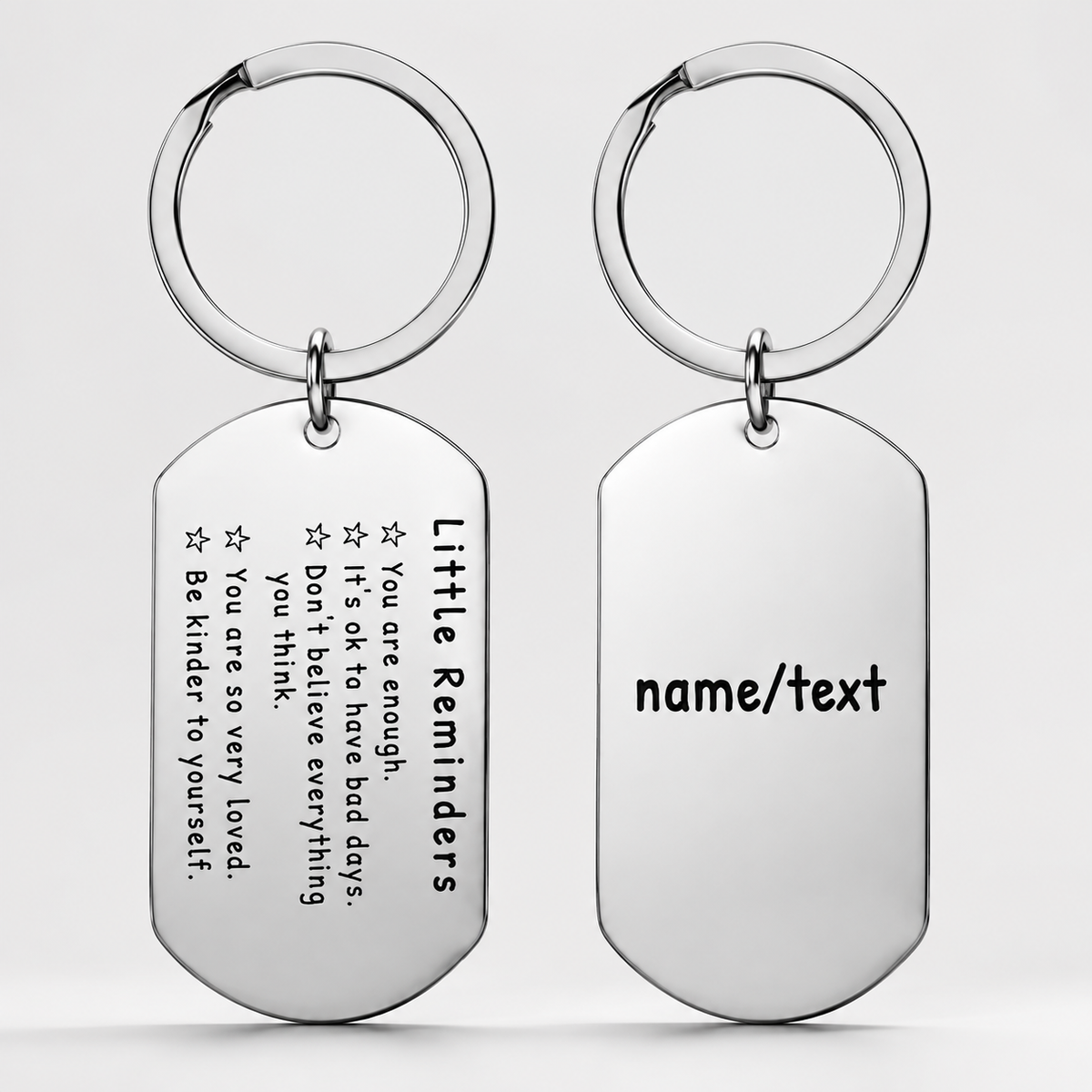 Little Reminders Keychain,You are enough Keychain, Mental Health Gift, Gift for Daughter Son, Reminder Gift For Friend, Self Love Gift - MyFaceSocksAU