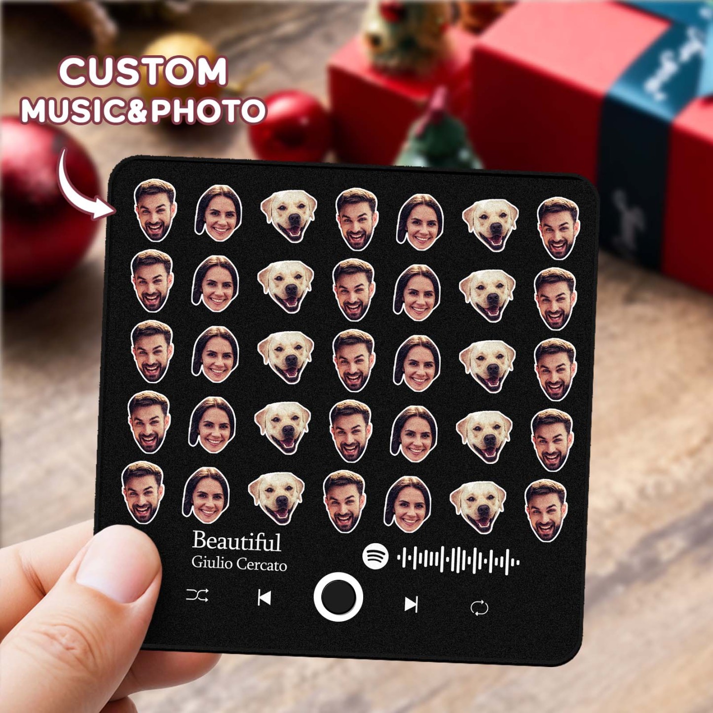 Custom Photo Album Music Fridge Magnet Personalized Phone Music Fridge Magnet Pro Multi-Face Fridge Magnet