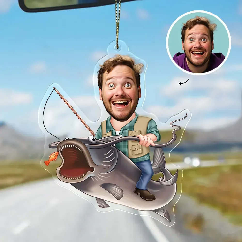 Christmas Gifts Gifts Personalized Custom Acrylic Ornament Fishing Bass Fish Ornament