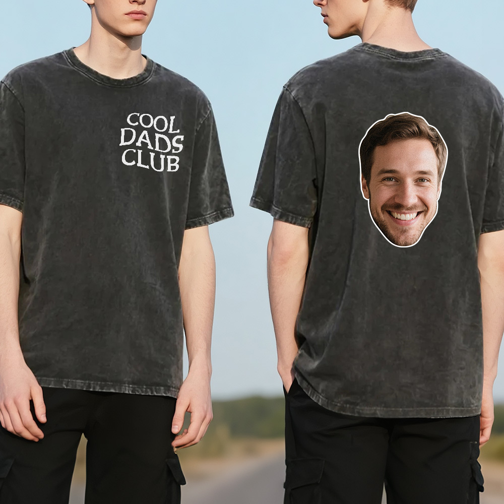 Custom Face Mash T-Shirt Personalized Photo Multicolor Dad Funny Shirt Gift  For Farthers Day - MyFaceSocksAU