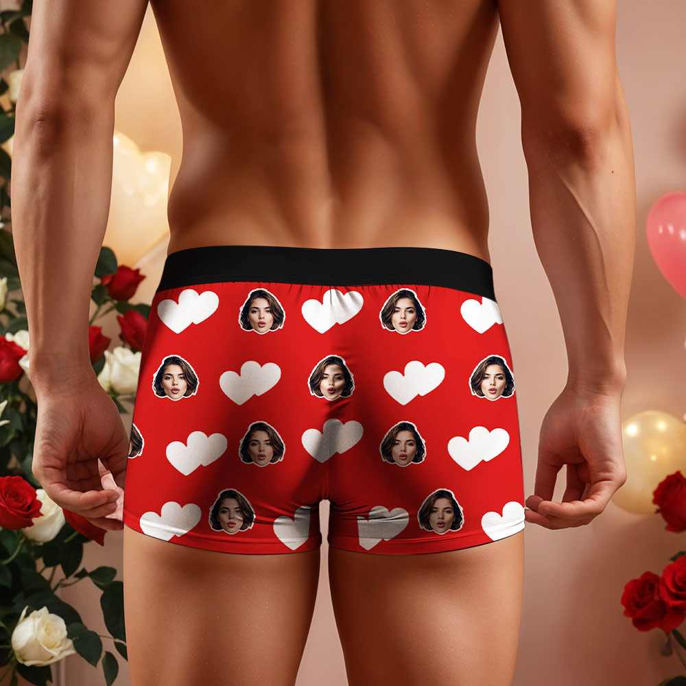 Custom Men's Face Boxer This Belong to Name Face Boxer Briefs Personalized Face Boxer Briefs Valentine's Day Underwear Gift - MyFaceSocksAU