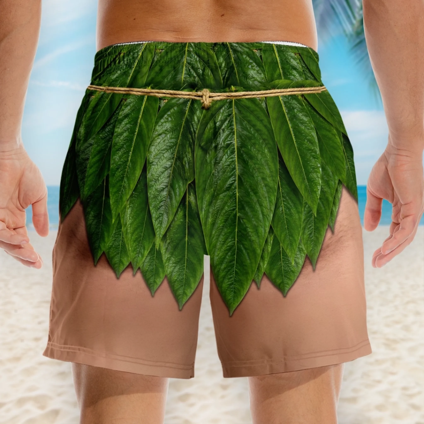 Custom Funny Men Swim Trunks - Personalized Summer Vacation And Travel Gifts For Men - Maximum Confidence - MyFaceSocksAU