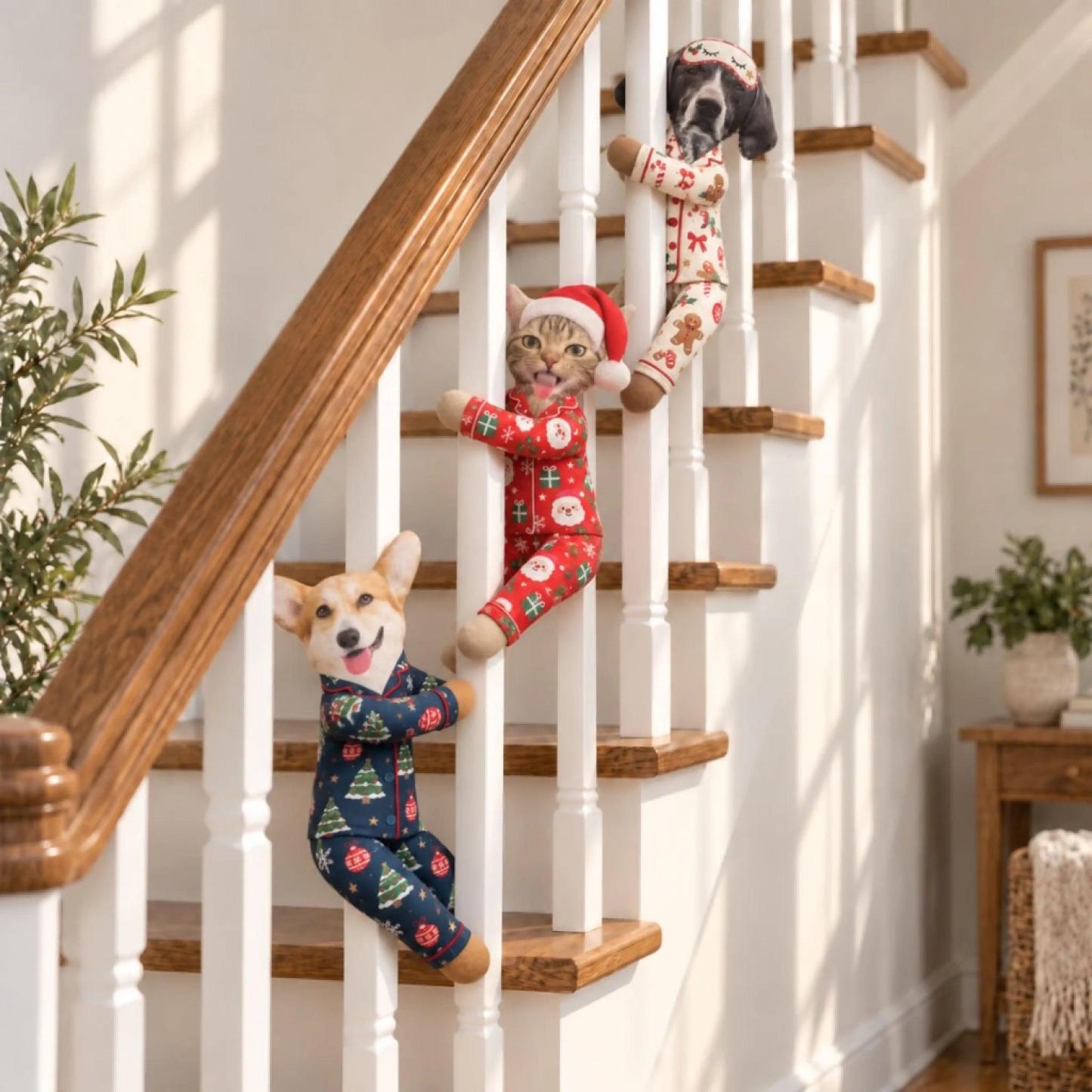 Custom Funny Pet Photo Christmas Plush Doll Gifts For Pet Lovers • My Merry Pup - Personalized Poseable Plush Doll - MyFaceSocksAU