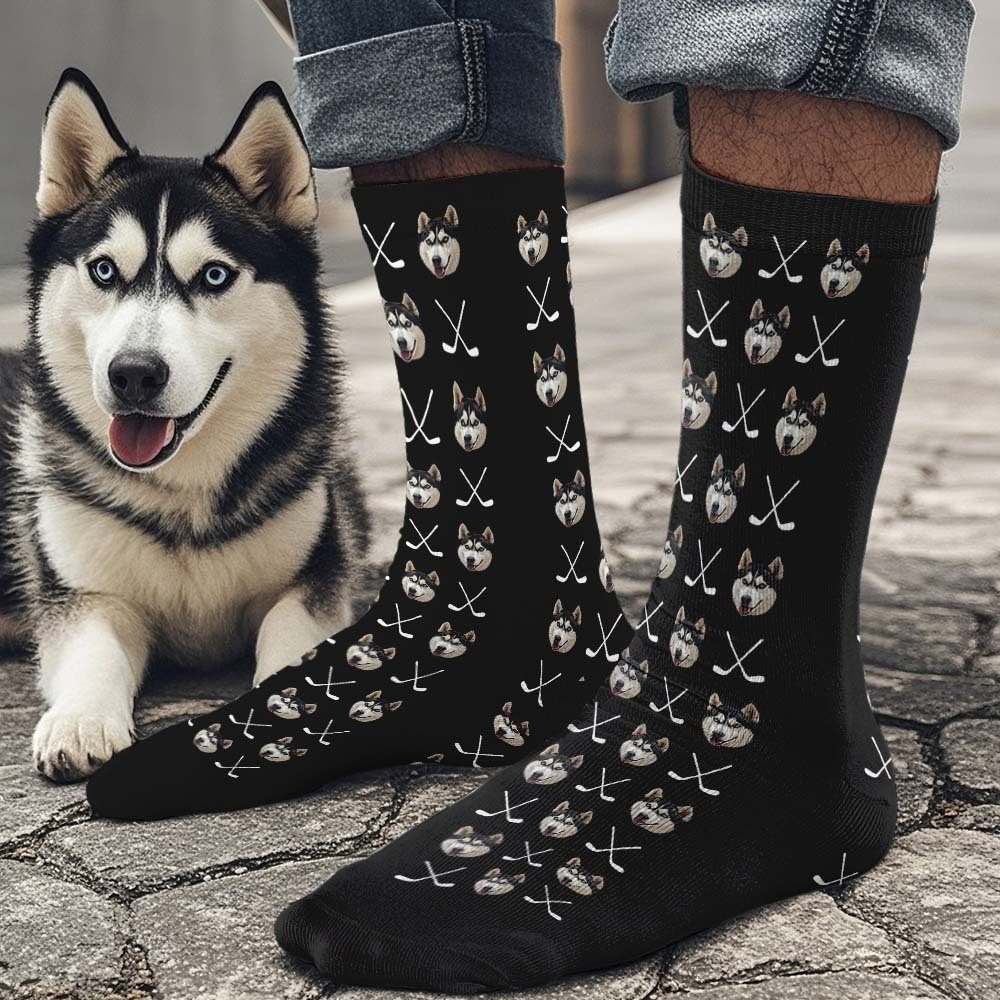 Custom Full Face Socks Golf Club Pink Socks Personalized Photo Custom Design Best Gift Idea - MyFaceSocksAU