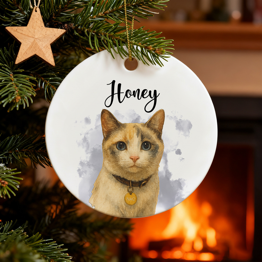 Custom Pet Ornament, Personalized Dog Ornament, Dog Remembrance Gift, Custom Dog Ornament for Personalized Ornament Gift