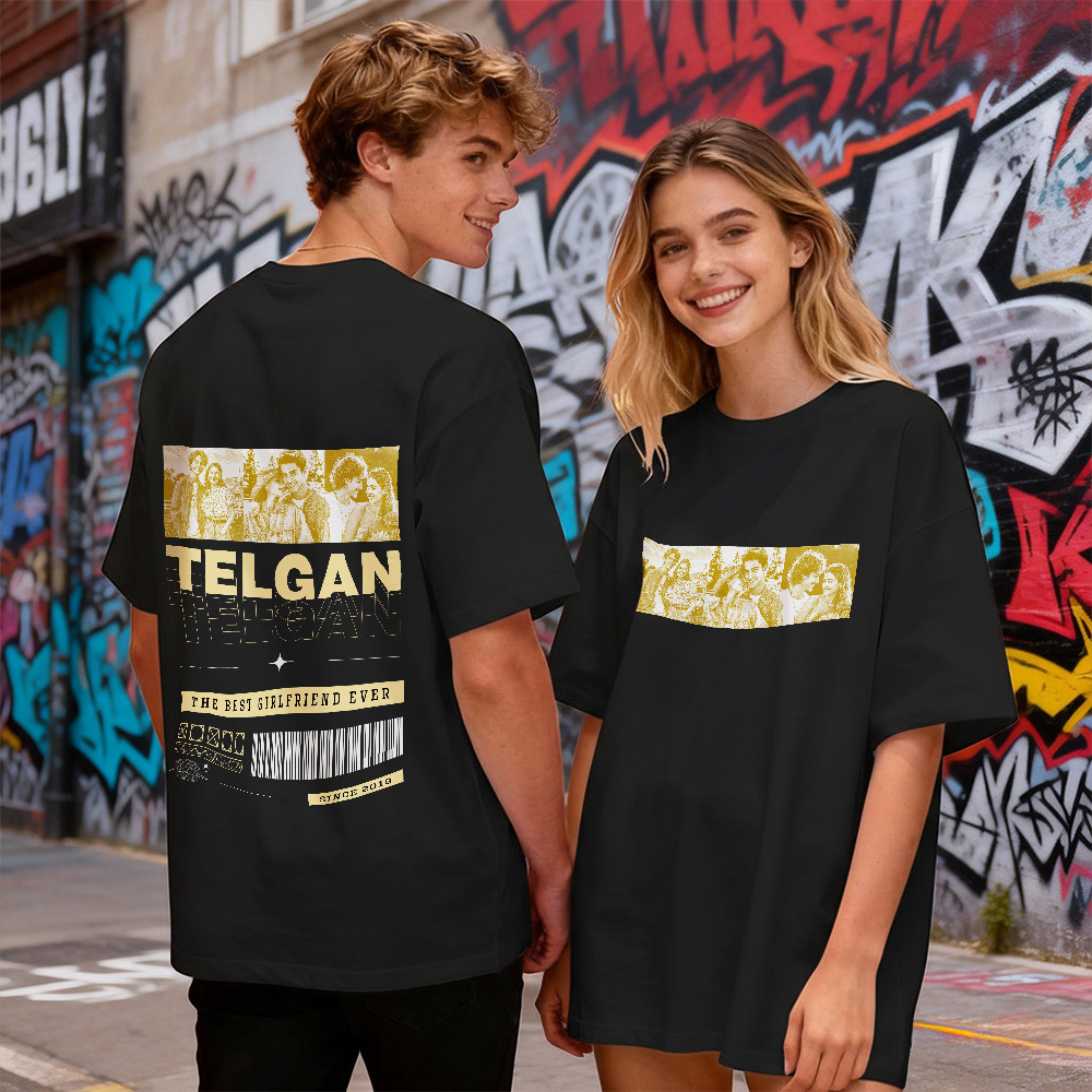 Custom Photo Tee Personalized Photo T Shirt I LOVE MY GIRLFRIEND Heart Couple Anniversary Valentine Gift - MyFaceSocksAU