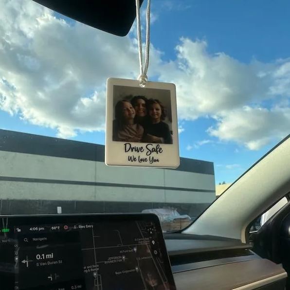 Photo Car Ornament Christmas Gifts Car Ornament Personalized Gifts for Him Custom Couple Ornament - MyFaceSocksAU