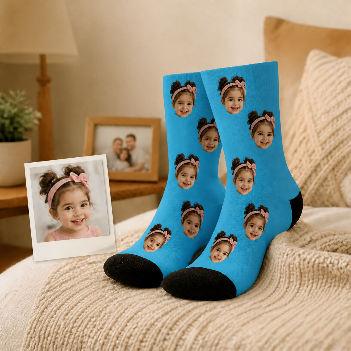 Personalised Photo Socks for Dad | Custom Face Socks Unique Father's Day Gift from Family