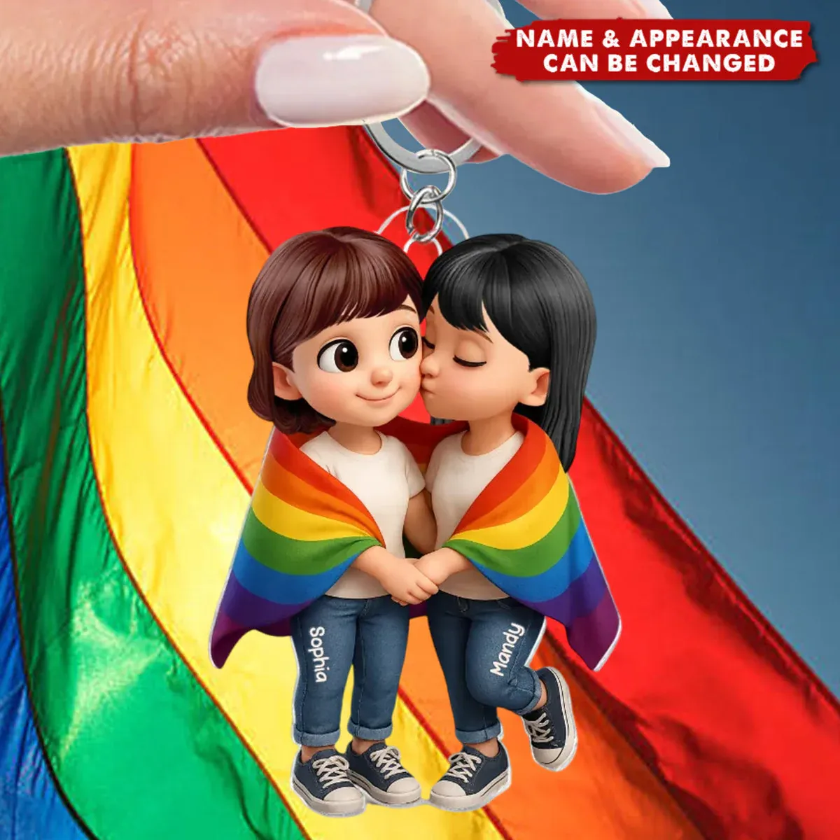 Personalized Acrylic Car Hanger - Christmas Gifts for Cute Moment - Custom Name Gift for Boyfriend & Girlfriend Family Lovers - MyFaceSocksAU