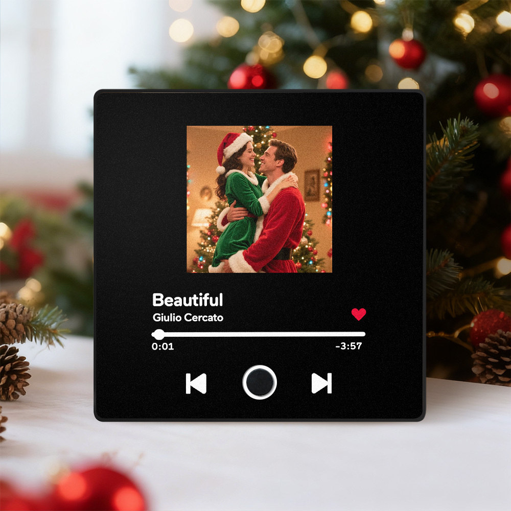 Custom Photo Christmas Gift Album Fridge Magnet Music Wall Photo Sticker Music Movement That Can Be Played Without Cell Phone Music Fridge Magnet Pro - MyFaceSocksAU