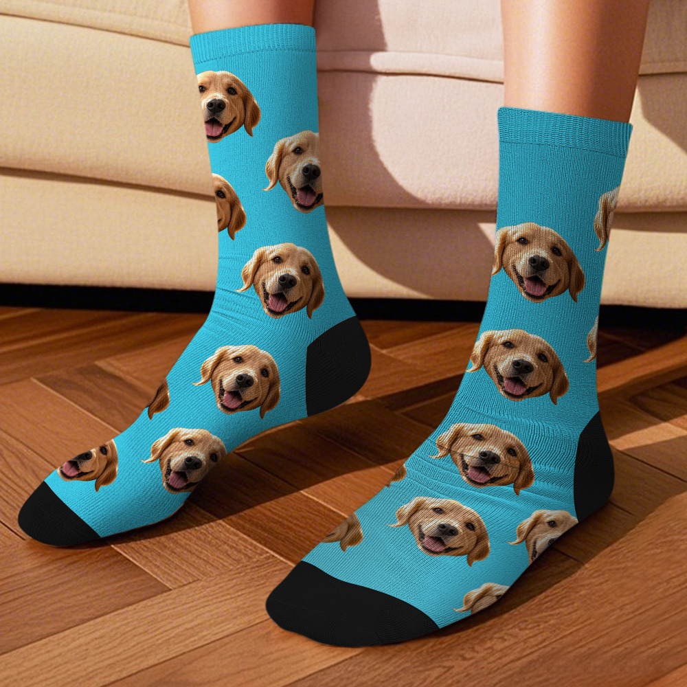 Personalized Face Socks with Photos Custom BIg Face Socks for Couples Funny Gift Idea - MyFaceSocksAU