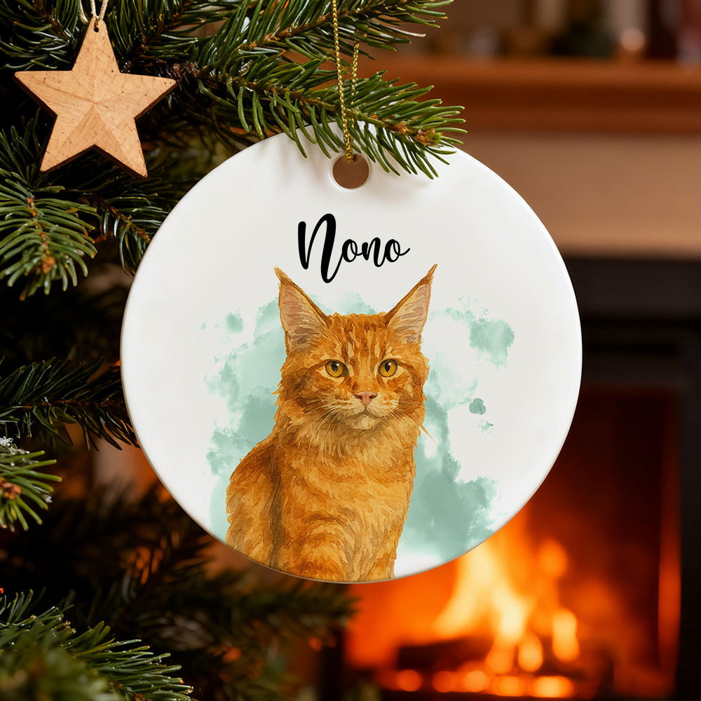 Custom Pet Ornament, Personalized Dog Ornament, Dog Remembrance Gift, Custom Dog Ornament for Personalized Ornament Gift