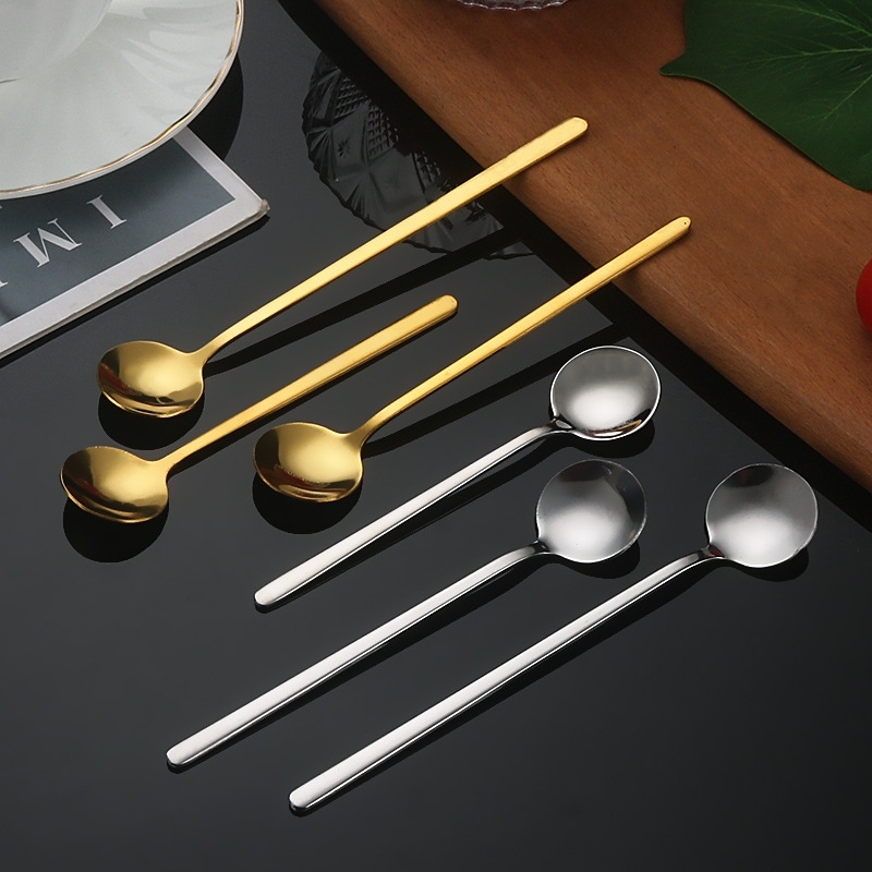 Stainless Gold Steel Coffee Spoon Creative and Durable High-Value Design - MyFaceSocksAU