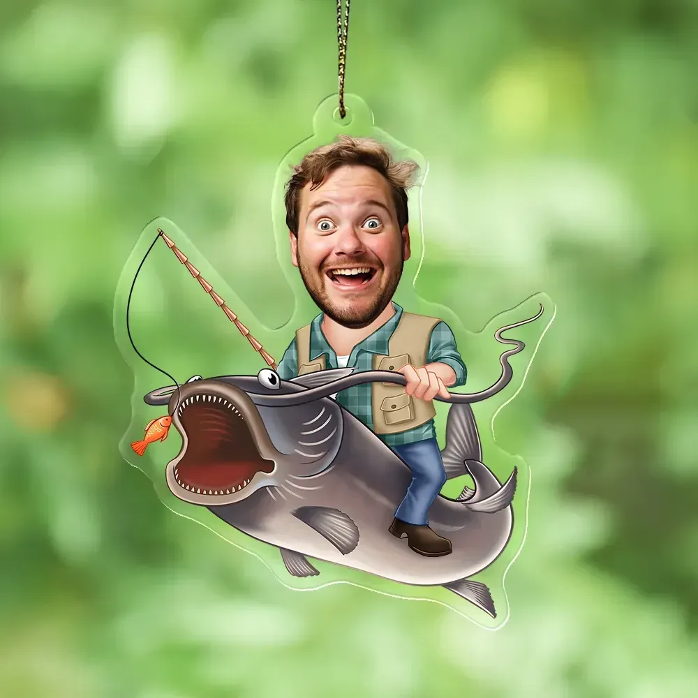 Christmas Gifts Gifts Personalized Custom Acrylic Ornament Fishing Bass Fish Ornament