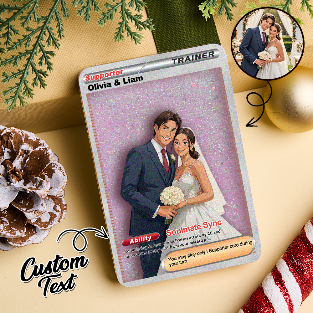 Custom Multicolor Flowing Sand Card Acrylic Card for Pet Lovers & Couple Anniversary Christmas Gift Idea