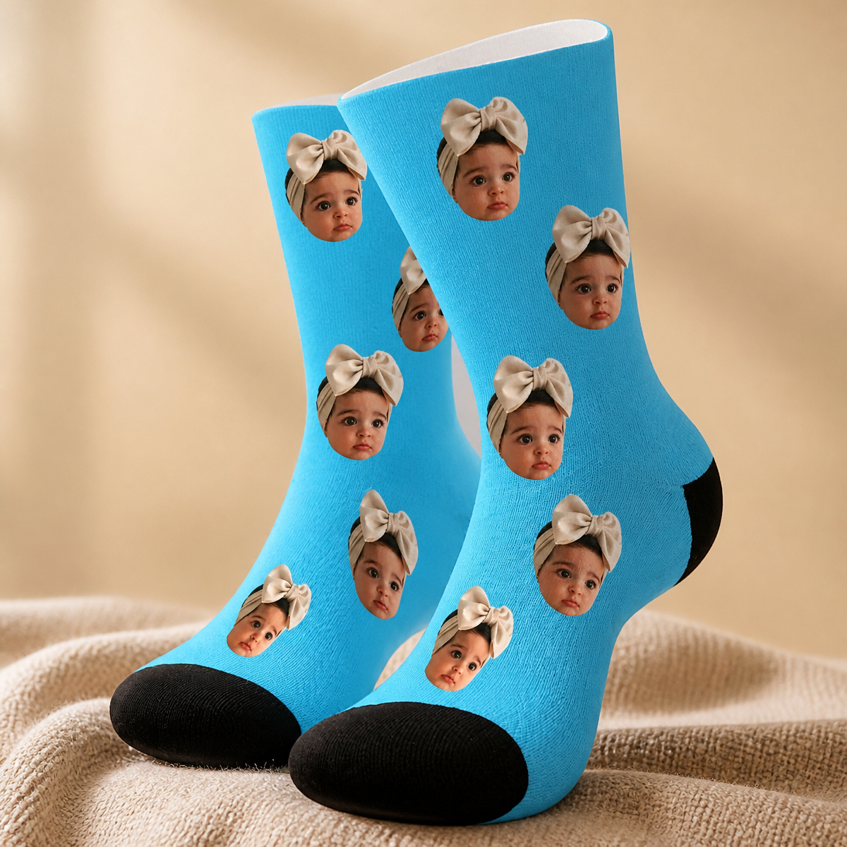 Personalised Photo Socks for Dad | Custom Face Socks Unique Father's Day Gift from Family
