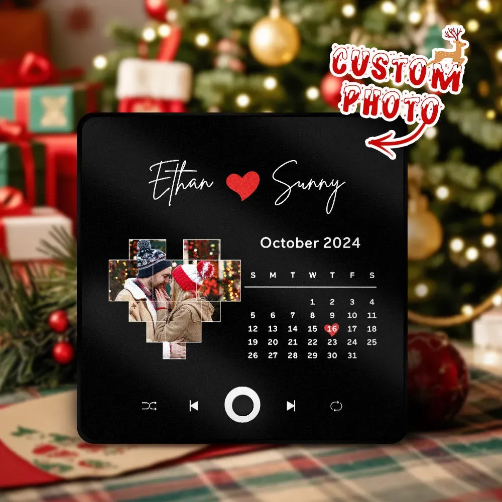 Custom Photo Christmas Gift Album Fridge Magnet Music Wall Photo Sticker Music Movement That Can Be Played Without Cell Phone Music Fridge Magnet Pro - MyFaceSocksAU